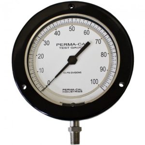 Perma-Cal 4,5 inç Hassas Test Ölçer %0,25 Doğruluk 0-30 PSI