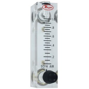 Dwyer VFA-23-SSV - Visi-Float Debimetre - 2 inç Ölçekli - 0,6-5 LPM Hava - Paslanmaz Çelik Ölçüm Vanası ve Bağlantıları